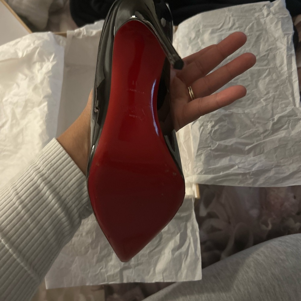 Christian Louboutin Black Heels with Red Soles